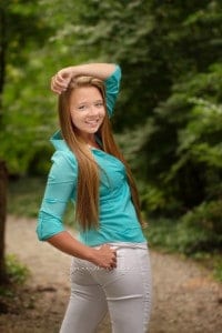 senior girl in ohio smiles at camera