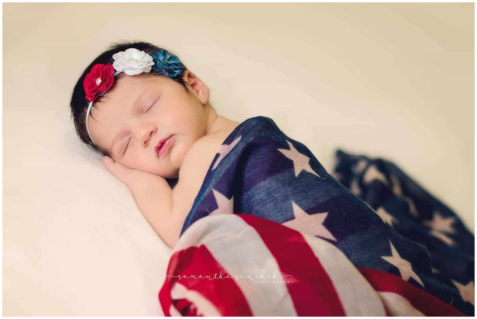 newborn sleeps during pictures in liberty township cincinnati ohio