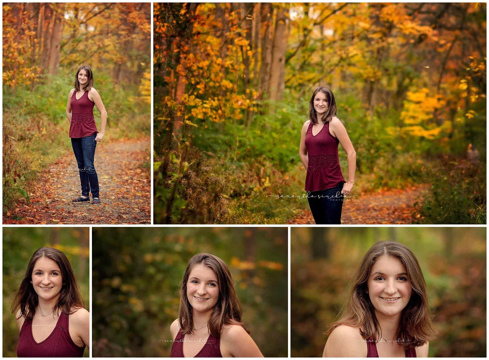 cincinnati senior photo session with samantha sinchek photography at ault park