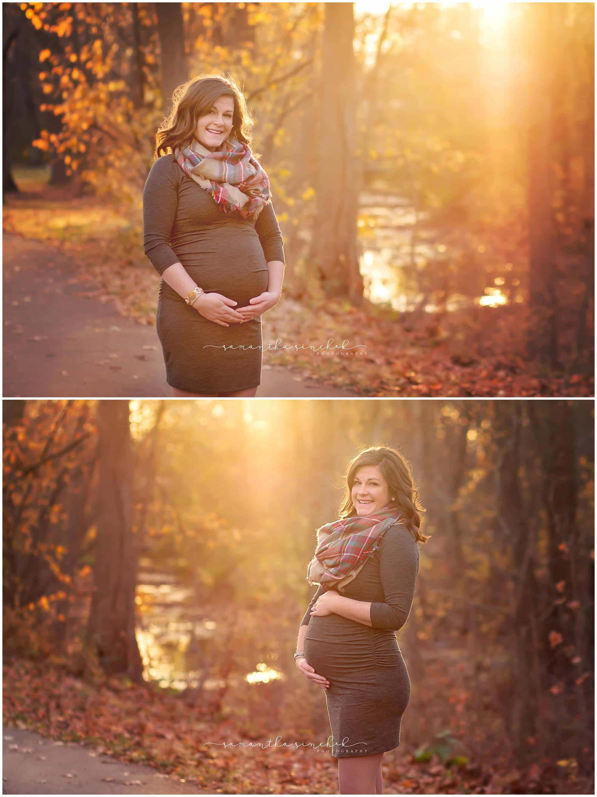 gorgeous baklit maternity session at sharon woods with samantha sinchek photography cincinnati