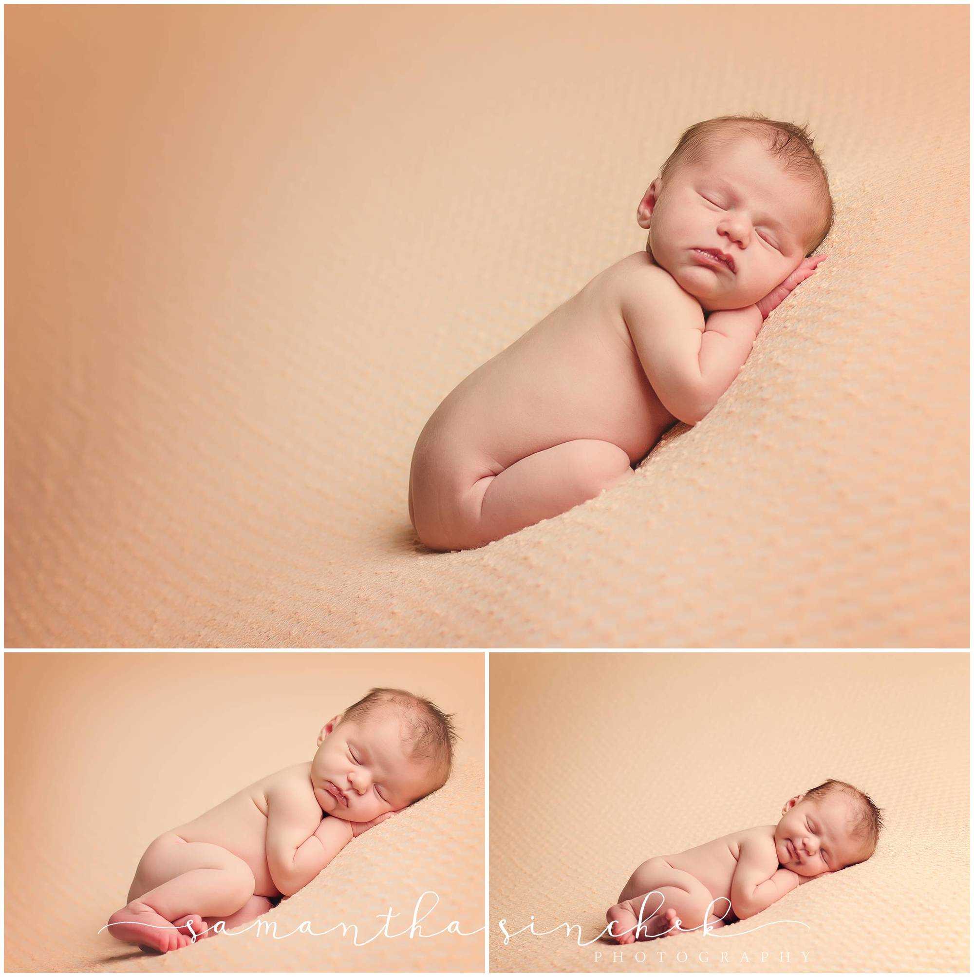 premier cincinnati newborn baby photographer posed session at samantha sinchek photography