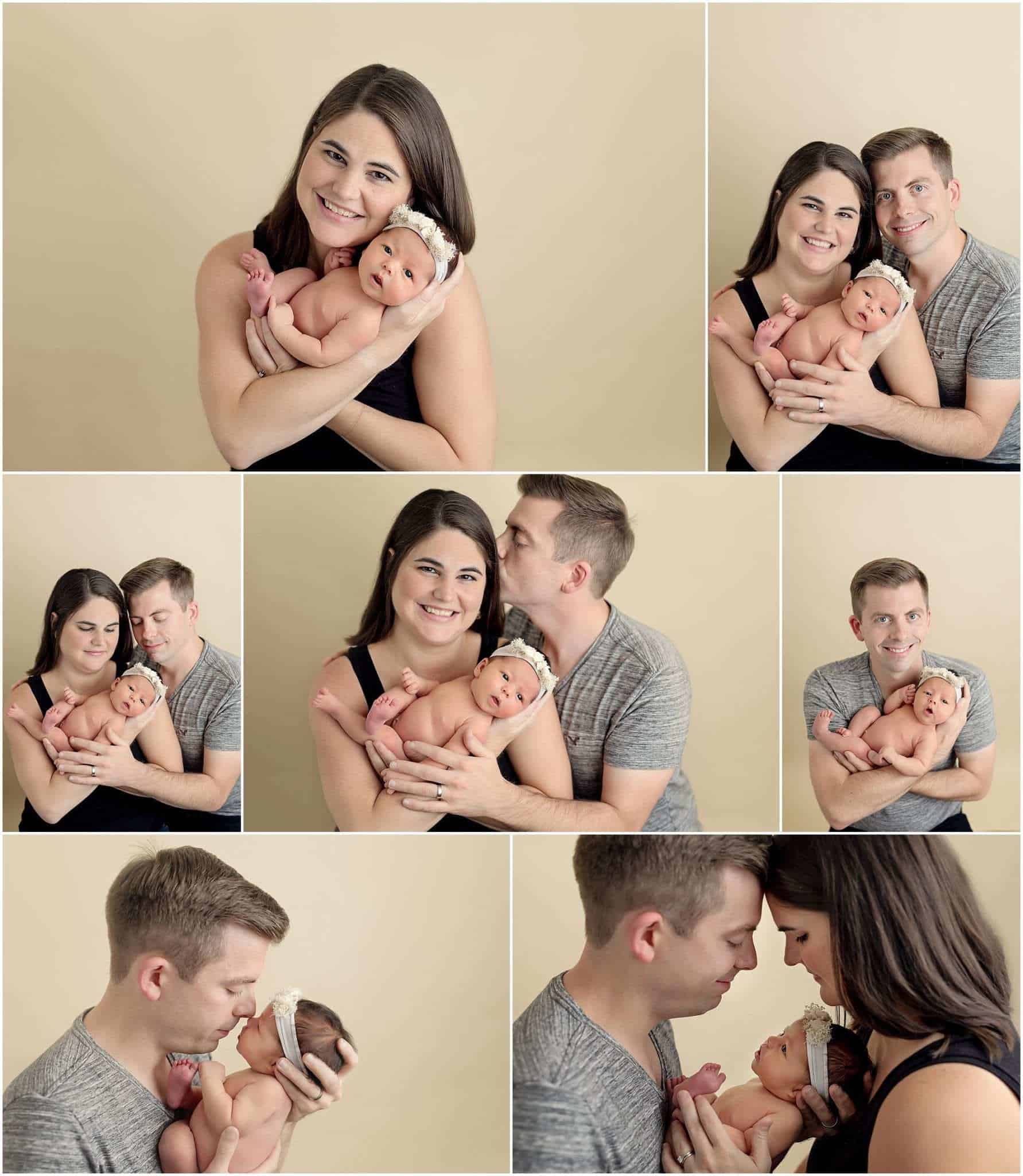 collection of family newborn pictures with Samantha sinchek photography of cincinnati ohio