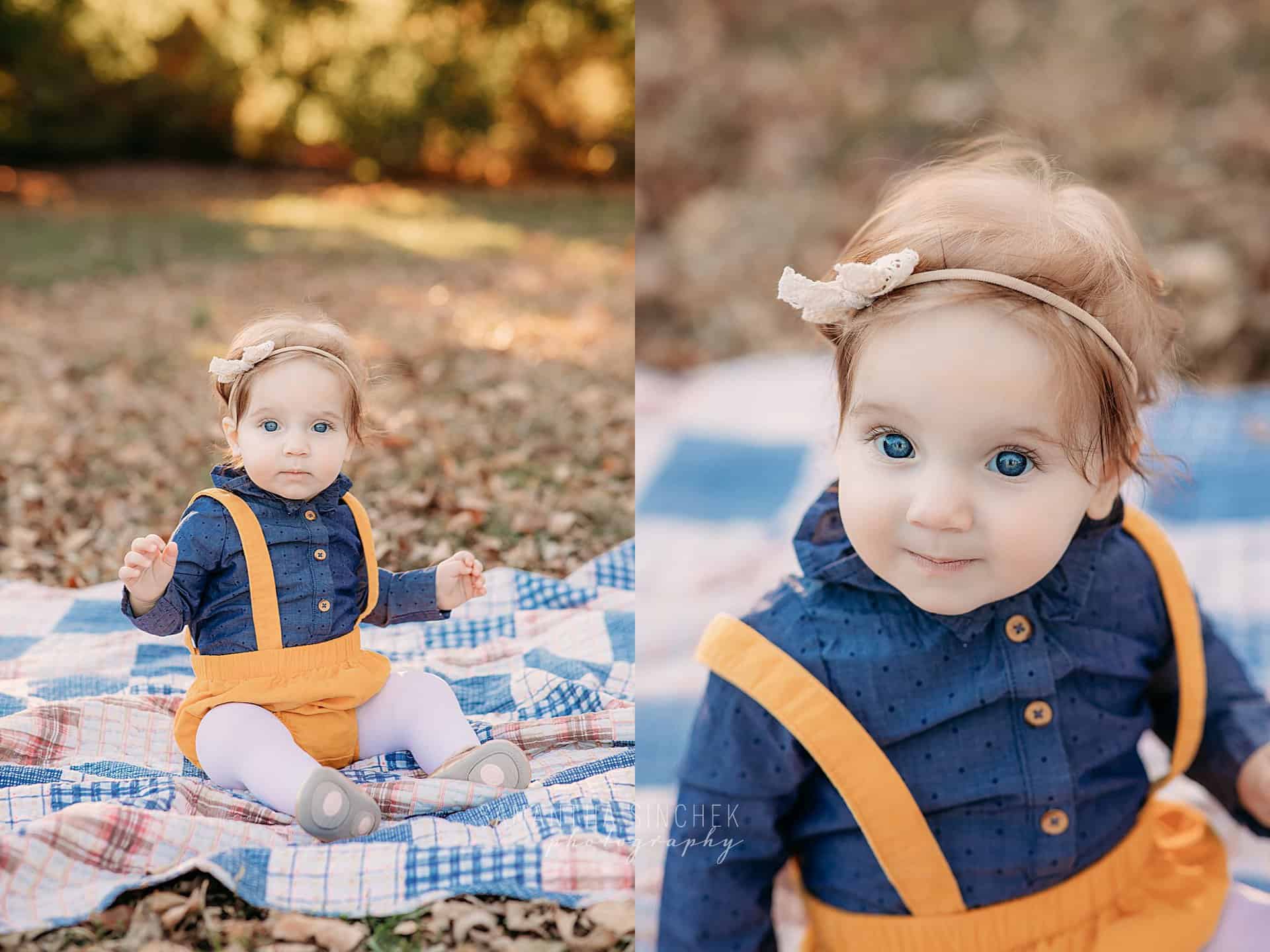 young child smiles an poses with parents in warm sunshine at Samantha Sinchek Photography in cincinnati Ohio